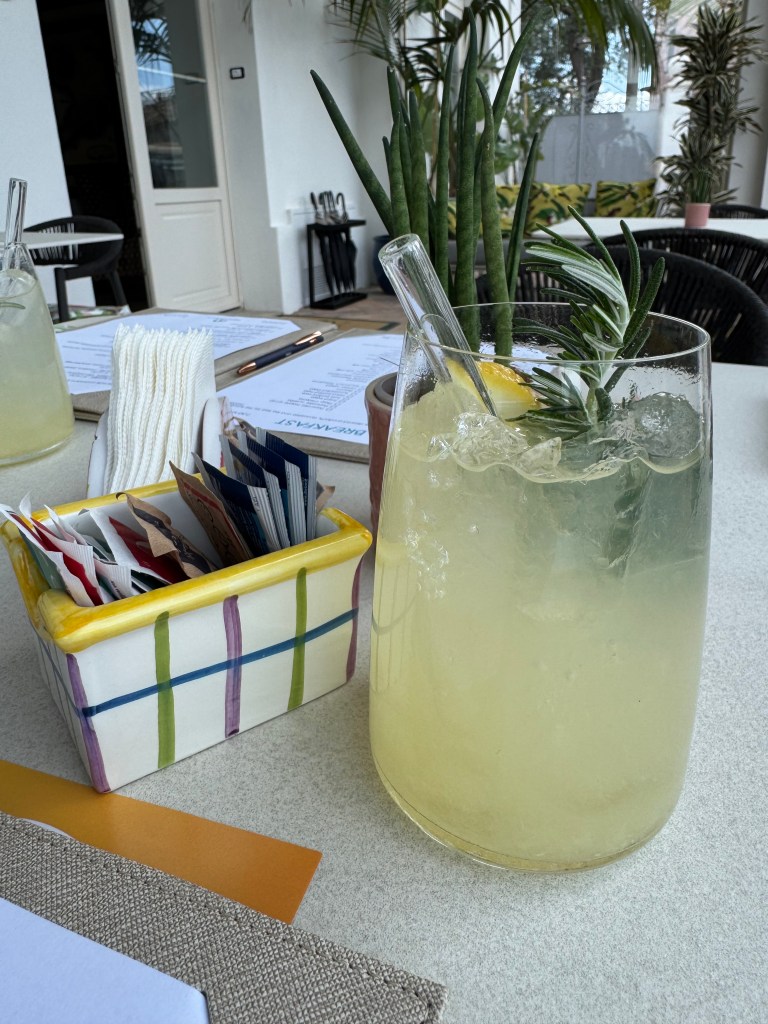 Welcome lemonade - the lemons here are the size of my fist! 